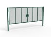 A Green 2.0m high x 6.0m Wide Double Leaf 358 Apollo Security Gate with Quick Exit Digilock