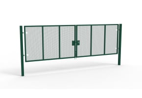 Apollo® 2.0m High x 6.0m Wide 358 Prison Mesh Double Leaf Gate Kit
