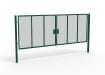 A Green 2.0m high x 6.0m Wide Double Leaf 358 Apollo Security Gate with Unislide Latch