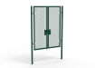 A Green 2.4m high x 2.0m Wide Double Leaf 358 Apollo Security Gate with Latch Lock