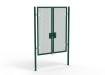 A Green 2.4m high x 2.0m Wide Double Leaf 358 Apollo Security Gate with Quick Exit Digilock