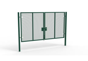 Apollo® 2.4m High x 4.0m Wide 358 Prison Mesh Double Leaf Gate Kit