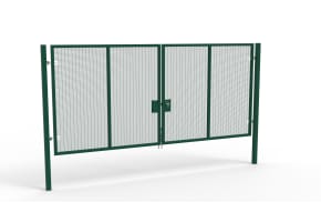 Apollo® 2.4m High x 5.0m Wide 358 Prison Mesh Double Leaf Gate Kit
