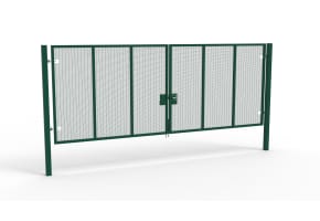 Apollo® 2.4m High x 6.0m Wide 358 Prison Mesh Double Leaf Gate Kit