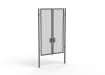 A Grey 3.0m high x 2.0m Wide Double Leaf 358 Apollo Security Gate with Unislide Latch