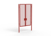 A Red 3.0m high x 2.0m Wide Double Leaf 358 Apollo Security Gate with Unislide Latch