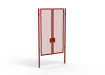 A Red 3.0m high x 2.0m Wide Double Leaf 358 Apollo Security Gate with Quick Exit DigiLock