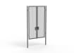 A Grey 3.0m high x 2.0m Wide Double Leaf 358 Apollo Security Gate with Latch Handle Locks