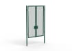A Green 3.0m high x 2.0m Wide Double Leaf 358 Apollo Security Gate with Unislide Latch