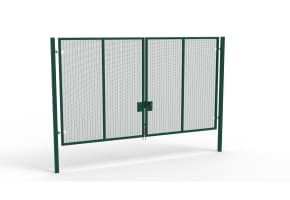 Apollo® 3.0m High x 5.0m Wide 358 Prison Mesh Double Leaf Gate Kit
