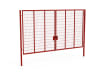 Red Apollo® 3.0m High x 6.0m Wide 358 Prison Mesh Double Leaf Gate Kit with quick exit digital lock