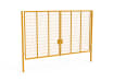 Yellow Apollo® 3.0m High x 6.0m Wide 358 Prison Mesh Double Leaf Gate Kit with unislide