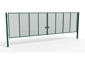 Apollo® 3.0m High x 7.0m Wide 358 Prison Mesh Double Leaf Gate Kit