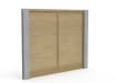 EchoGroove Lite Timber Panel with Concrete Posts at each side