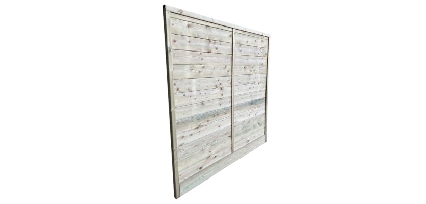 Side angle of 1.5m x 1.8m Wide UC4 Reflective Acoustic Fence Panel