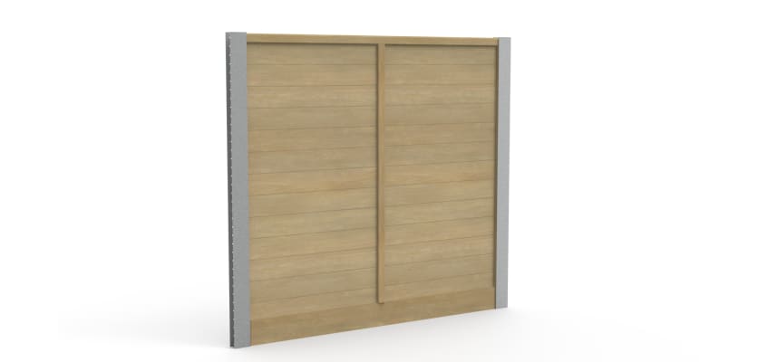 EchoGroove Lite Timber Panel with Steel DuraPosts