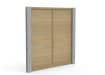 EchoGroove Lite Timber Panel with Concrete Posts