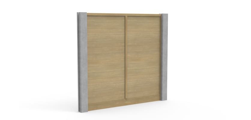 EchoGroove Lite with Concrete Posts