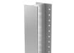 Galvanised steel post for timber fencing