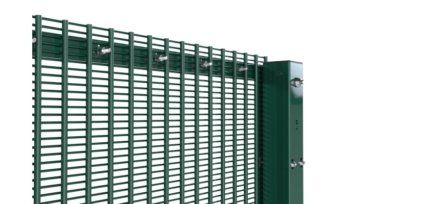 High-security ProFence® 2X SR2 (B3) LPS 1175 mesh fencing kit, 2.4 meters tall, featuring durable galvanized steel construction and a sleek design suitable for commercial and residential applications.