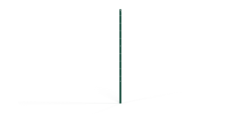 Dig-in 2 metre high green fence post