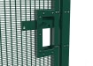Close up of gate slider