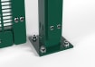 Close up of bolt down post