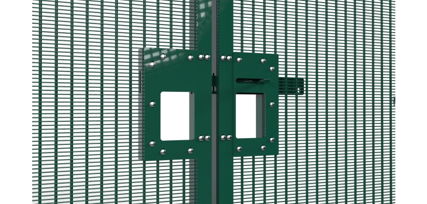 Wide ProFence® 2X SR2 (B3) LPS 1175 double gate leaf kit, measuring 2.4m x 3.0m, featuring robust security design and durable finish.