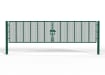 2.4m x 8.0m Wide ProFence® 2X SR2 (B3) LPS 1175 Double Gate Leaf Kit in green with dig in posts