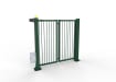 FFL RapidFold Single Leaf Gate - Vertical Bar Infill - Green RAL 6005