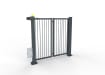 FFL RapidFold Single Leaf Gate - Vertical Bar Infill - Anthracite Grey RAL 7016