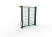 FFL RapidFold Single Leaf Gate - 868 Mesh Infill - Green RAL 6005