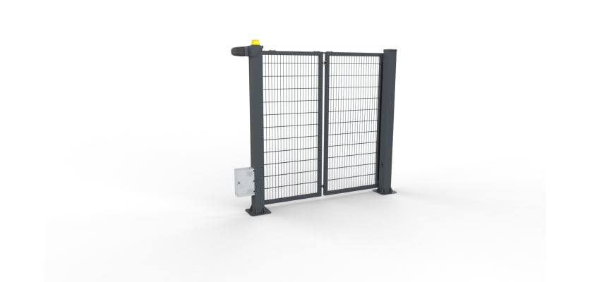 FFL RapidFold Single Leaf Gate - 868 Mesh Infill - Anthracite Grey RAL 7016