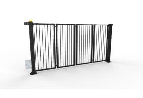  FFL RapidFold™ Double Leaf Gate - Vertical Bar Infill - Up To 6m Opening