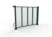 FFL RapidFold Double Leaf Gate - 868 Mesh Infill - Green RAL 6005