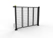 FFL RapidFold Double Leaf Gate - 868 Mesh Infill - Black RAL 9005