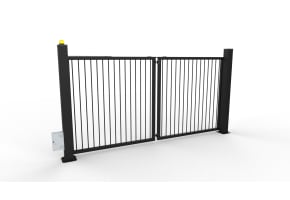  FFL RapidFold Pro™ Single Leaf Gate - Vertical Bar Infill - Up To 5m Opening
