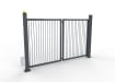 FFL RapidFold Pro Single Leaf Gate - Vertical Bar Infill - Anthracite Grey RAL 7016