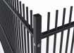 A close up of a corner of the 3.0m High EnviroProtect SR1 (A1) LPS 1175 Vertical Bar Security Railing System