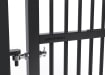 A close up showing the hinges on the 2.0m High x 2.0m Wide Single Leaf EnviroProtect SR1 (A1) LPS 1175 Security Railing Gate 
