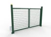 FFL RapidFold Pro Single Leaf Gate - 868 Mesh Infill - Green RAL 6005
