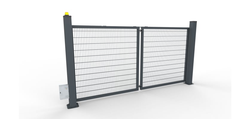 FFL RapidFold Pro Single Leaf Gate - 868 Mesh Infill - Anthracite Grey RAL 7016