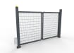 FFL RapidFold Pro Single Leaf Gate - 868 Mesh Infill - Anthracite Grey RAL 7016