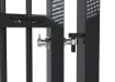 A close up showing the hinges on the 1.8m High x 2.0m Wide Double Leaf EnviroProtect SR1 (A1) LPS 1175 Security Railing Gate 