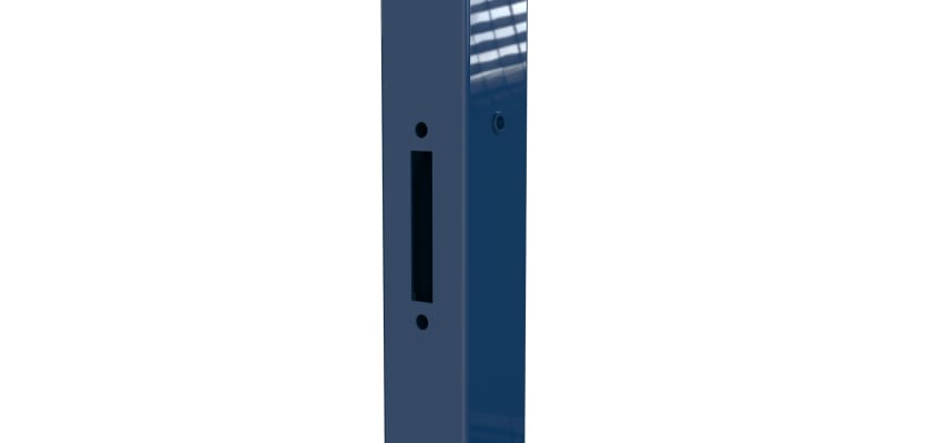 Close up of the catch receiver on an Apollo gate post