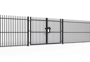 2.4m High x 5.0m Wide EnviroProtect® SR1 (A1) LPS 1175 Double Leaf Railing Gate Kit