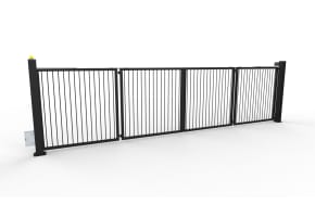   FFL RapidFold Pro™ Double Leaf Gate - Vertical Bar Infill - Up To 10m Opening