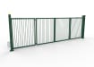 FFL RapidFold Pro Double Leaf Gate - Vertical Bar Infill - Green RAL 6005
