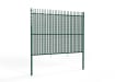 A Green Panel of 2.4m High EnviroProtect Anti-Climb SR1 (A1) LPS 1175 Vertical Bar Security Railings