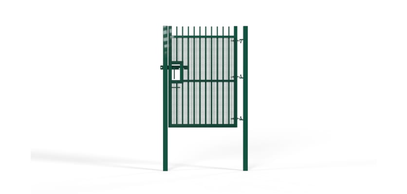 A Green 1.8m High x 2.0m Wide Single Leaf EnviroProtect Anti-Climb SR1 (A1) LPS 1175 Security Gate